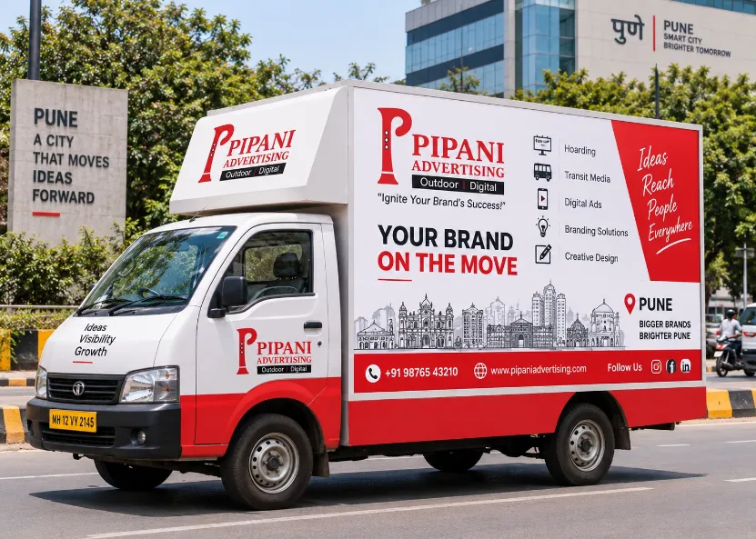 Mobile van advertising