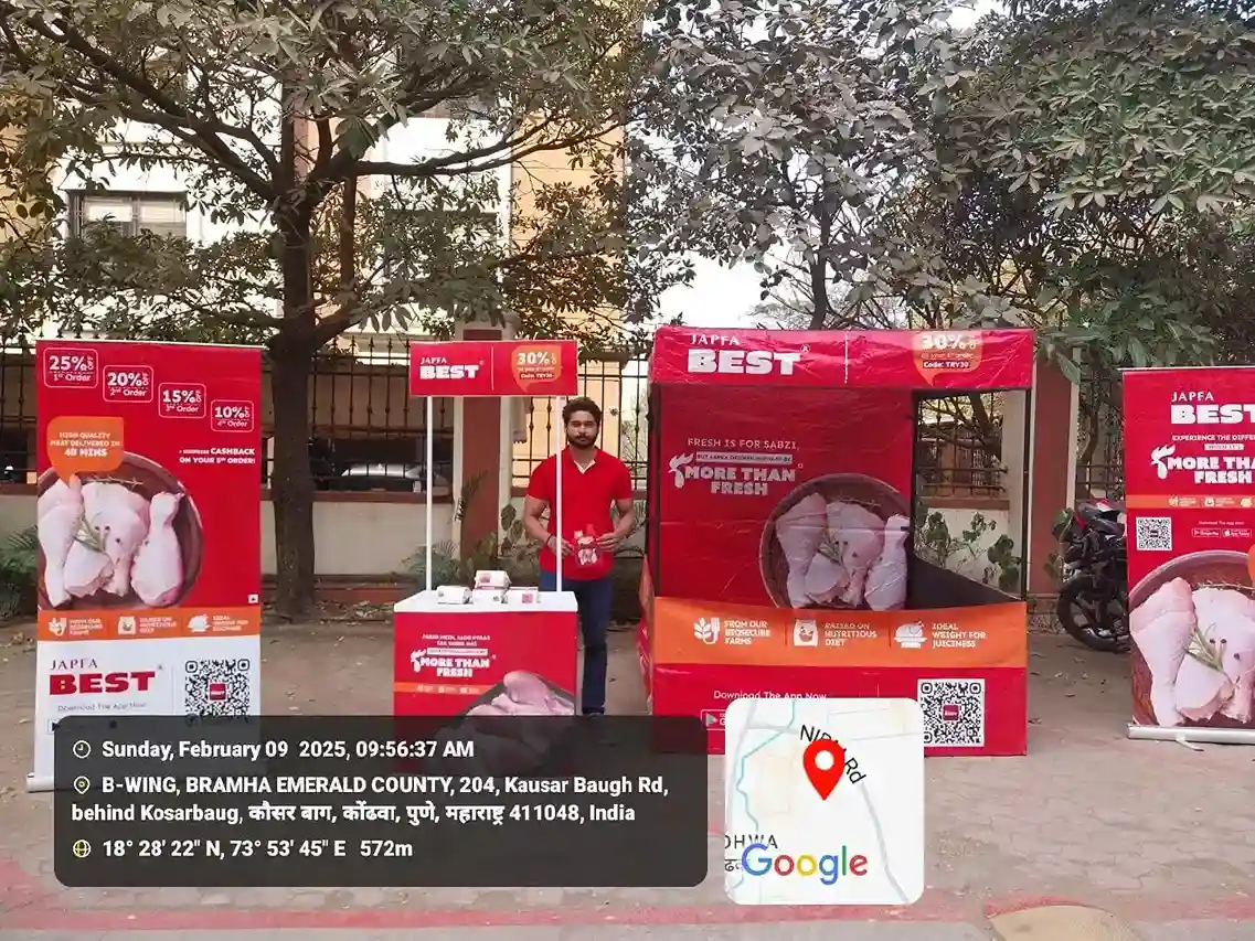Outdoor canopy advertising